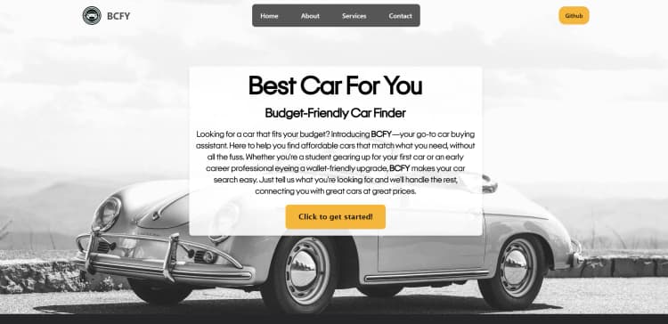 BCFY - Car Buying Assistant App